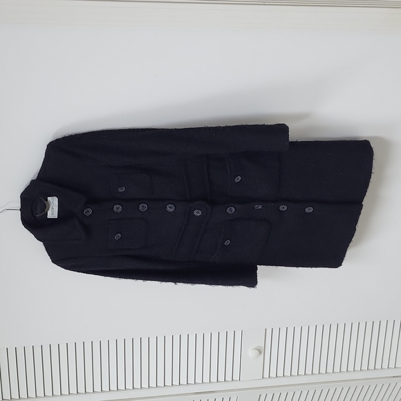 See by Chloe Black Boucle Coat It 40 - Picture 1 of 4